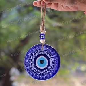Printed Evil Eye Nazar Battu Wall Hanging for Home Office. Size 110mm 10 inch Length