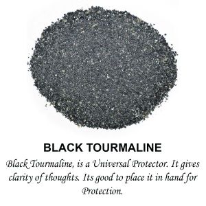 Black Tourmaline Crystal / Stone Dust / Chura
