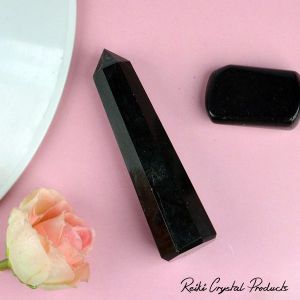 Black Tourmaline Crystal Pencil / Obelisks