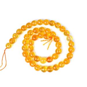 Citrine 8 mm Faceted Beads for Jewelery Making Bracelet, Necklace / Mala