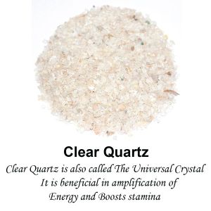 Clear Quartz Crystal / Stone Dust / Chura