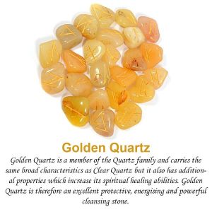Golden Quartz Rune Set 25 Pc