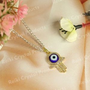 Fatima Hand Hamsa Charm Evil Eye Pendant For Luck and Protection in One Piece ( Size 2.5 cm ) New Design-3