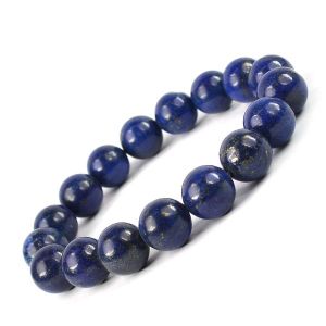 AA Lapis Lazuli 12 mm Round Bead Bracelet