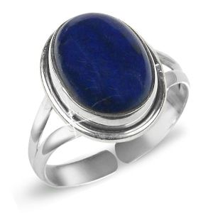 Lapis Lazuli Gemstone Adjustable Ring