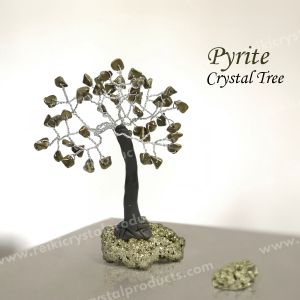 Natural Pyrite Small Chip Tree With Pyrite Row Stone 9 cm Approx