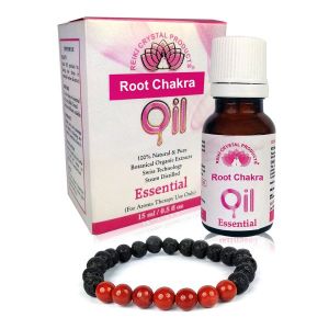 Root Chakra Essential Oil -15 ml with Aroma Therapy Bracelet