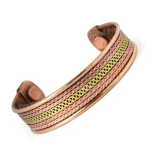Metallic Adjustable Free Size Copper Kada / Bracelet Design 4