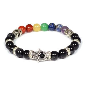 Reiki Crystal Products 7 Chakra Bracelet 8 Mm Stone Beads For Reiki Crystal  Healing Chakra Balancing at Rs 120/piece, Crystal Bracelets in Khambhat