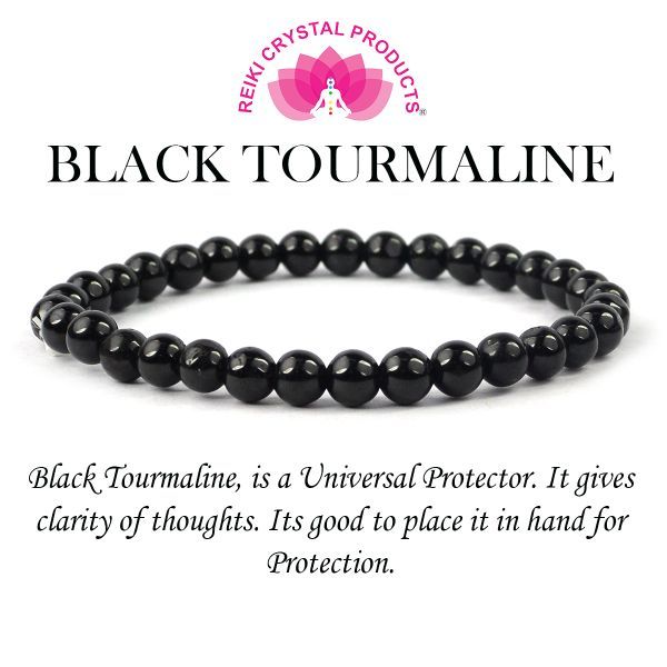 Black tourmaline tumbled bracelet natural black tourmaline big size stone  bracelet