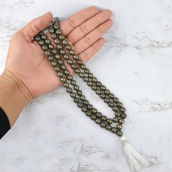 Gomed Round Necklace Mala - Engineered to Heal²