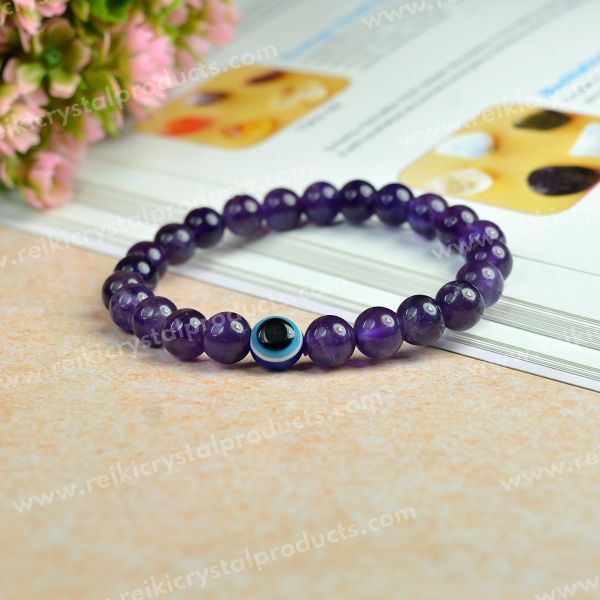 Amethyst Bracelet - Purple Amethyst Beaded Bracelets