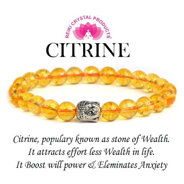 Citrine Bracelet | Buy Online Yellow Citrine Crystal Tumble Bracelet -  Shubhanjali