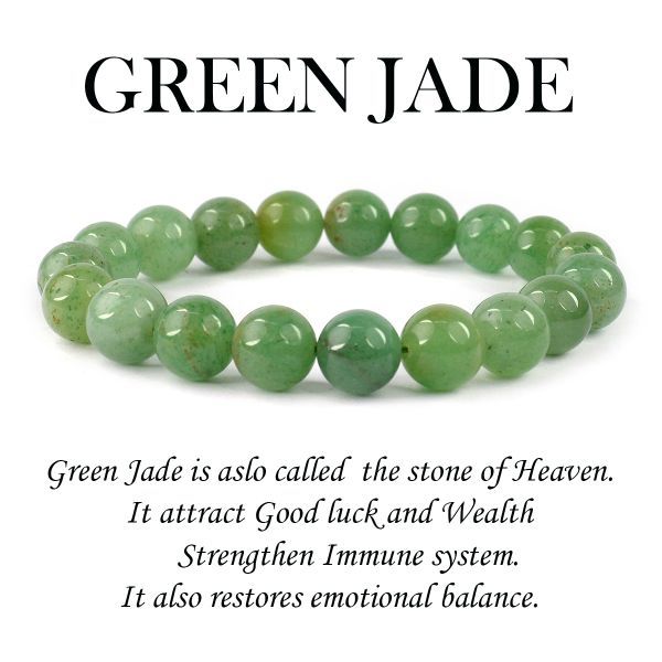 Buddha round green jade stone beaded Bracelet,Stretch,Man,Woman,Good Lucky  | eBay