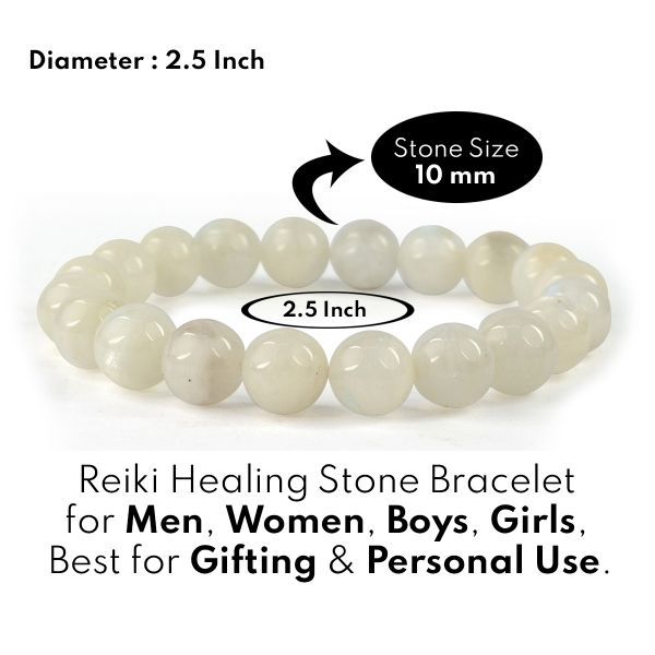 Buy Moonstone bracelet crystals bead natural gemstone bracelet for men and  women Online - Get 56% Off
